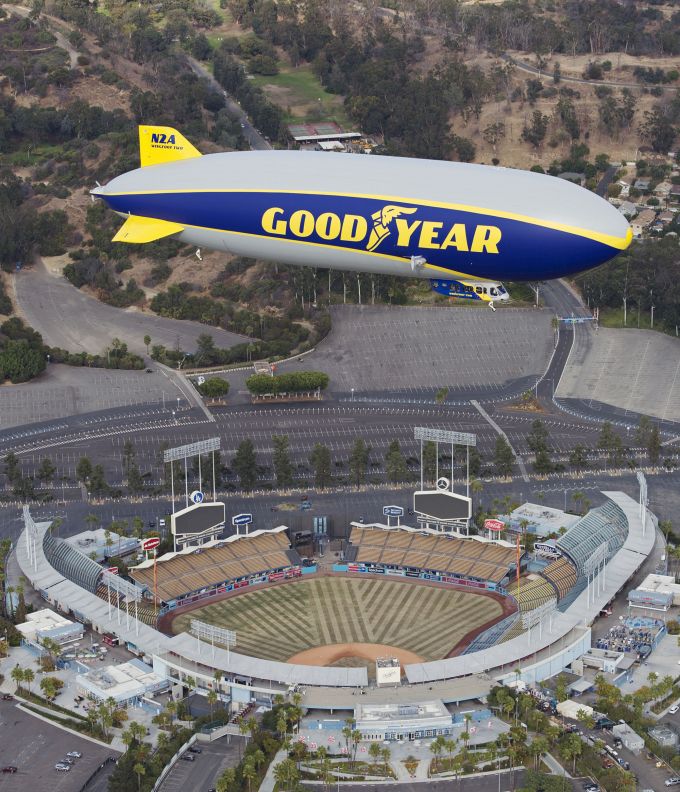 Wingfoot Two above Los Angeles © Goodyear