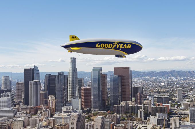 Wingfoot Two above Los Angeles © Goodyear